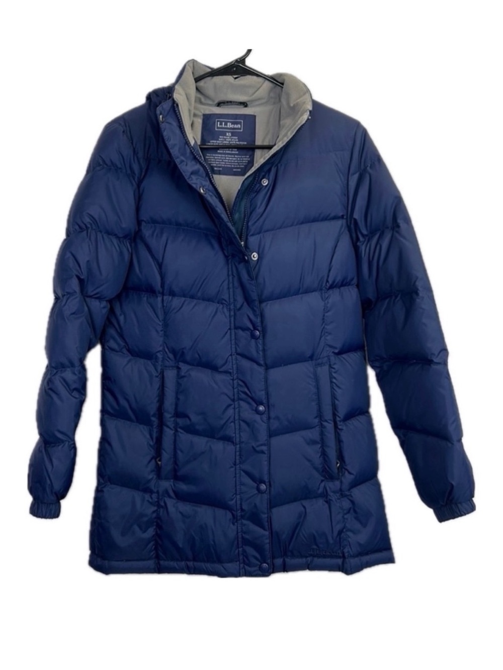 L.L. Bean Women’s Goose Down Blue Puffer Coat Size XS